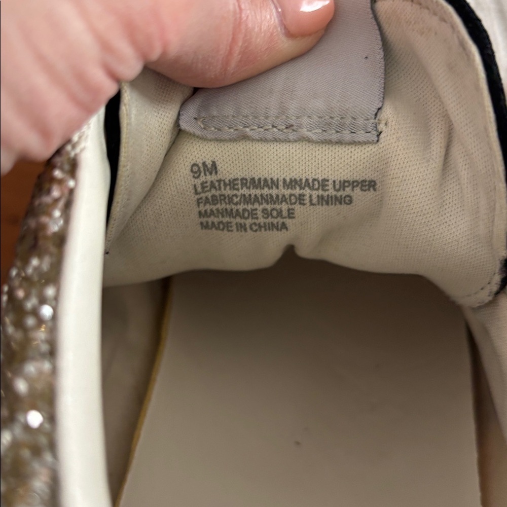 Gianni Bini White and Leopard High-Top Sneakers with Sparkles - Picture 8 of 8